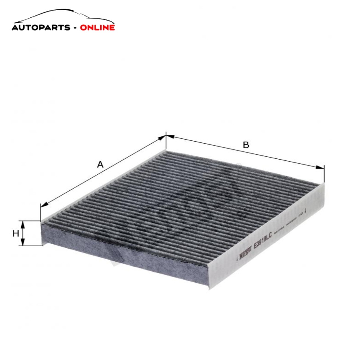 SKU OHE3919LC CARBON CABIN FILTER